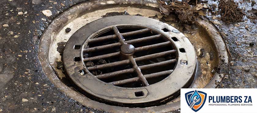 Stormwater drain blockage plumbing repairs in Gauteng clearing outdoor drainage systems