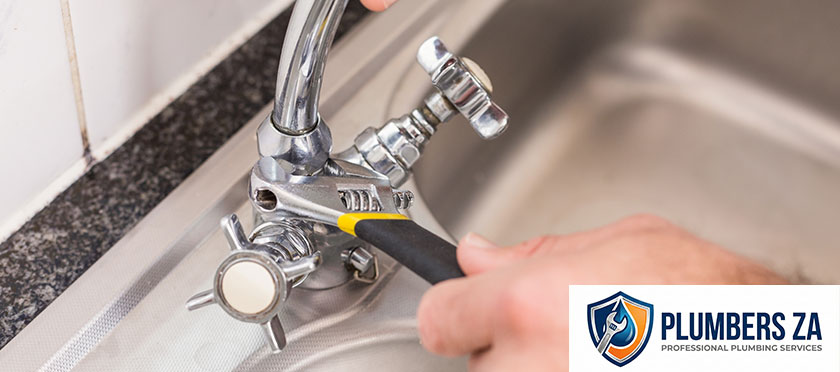 Water tap failure plumbing repairs by professional plumbers in Gauteng fixing leaking or damaged taps
